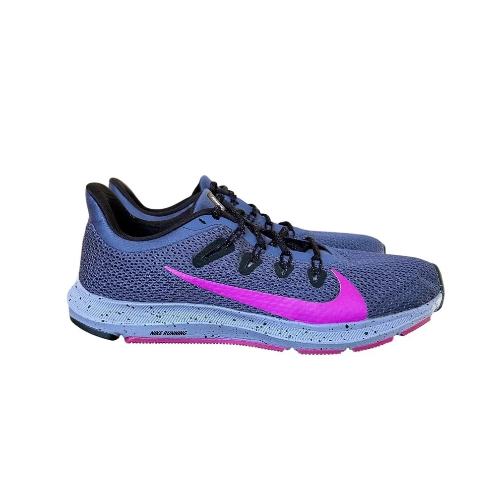 Nike Quest Womens Running‎ Shoes Thunder Blue Hyper Pink AA7412-401 7.5
